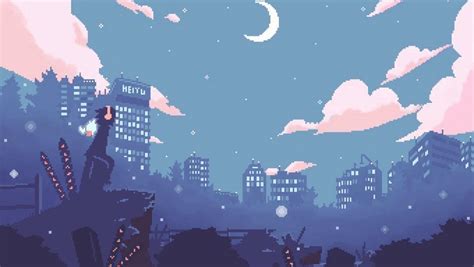 anime pixeles|pixel anime background.